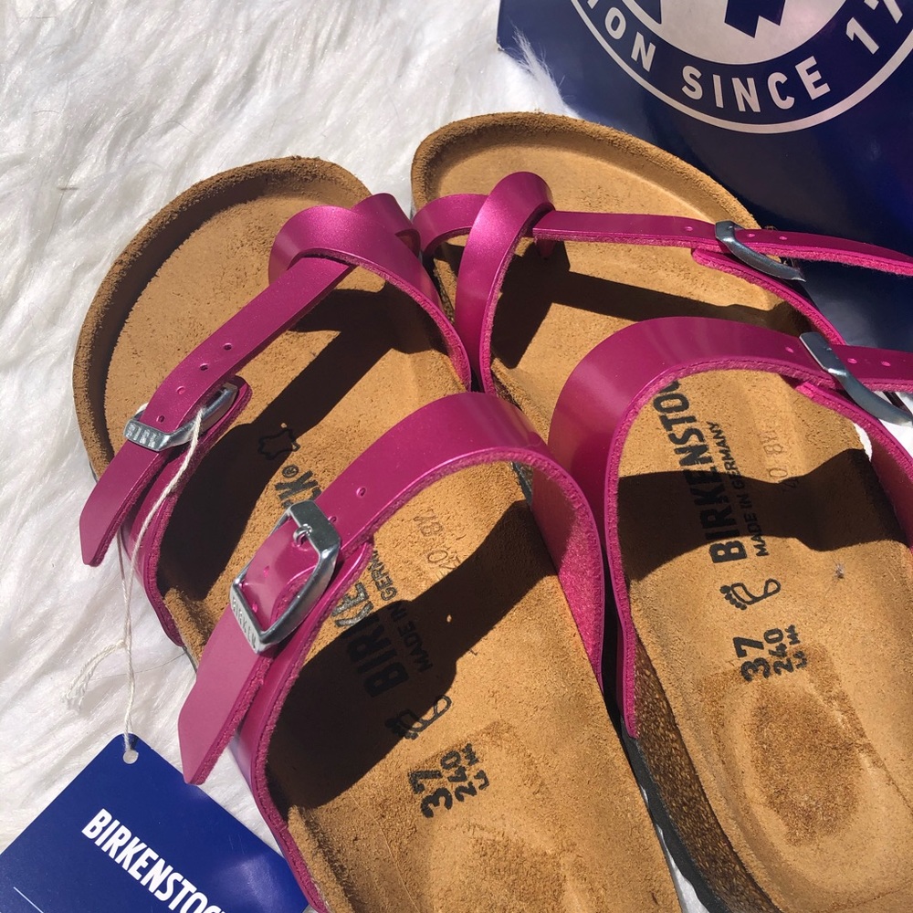 Birkenstock Mayari metallic magenta sandal NWT - Picture 11 of 13